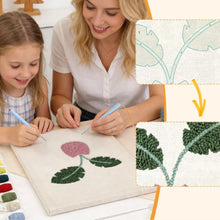 Charger l'image dans la galerie, Punch Needle Kit avec cadre - Floraison Tropicale