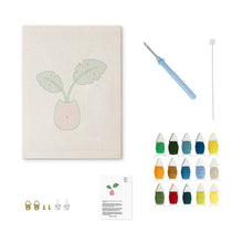 Charger l'image dans la galerie, Punch Needle Kit avec cadre - Floraison Tropicale