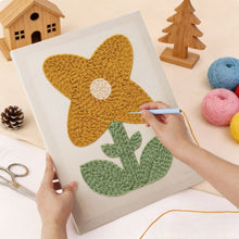 Charger l'image dans la galerie, Punch Needle Kit avec cadre - Fleur Ensoleillée