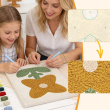 Charger l'image dans la galerie, Punch Needle Kit avec cadre - Fleur Ensoleillée