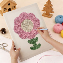Charger l'image dans la galerie, Punch Needle Kit avec cadre - Pétales Roses