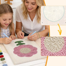 Charger l'image dans la galerie, Punch Needle Kit avec cadre - Pétales Roses