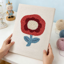Charger l'image dans la galerie, Punch Needle Kit avec cadre - Floraison Pourpre