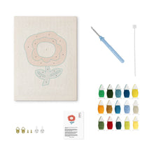 Charger l'image dans la galerie, Punch Needle Kit avec cadre - Floraison Pourpre