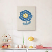 Charger l'image dans la galerie, Punch Needle Kit avec cadre - Fleur Bleue