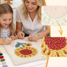Charger l'image dans la galerie, Punch Needle Kit avec cadre - Fleur Soleil