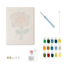Charger l'image dans la galerie, Punch Needle Kit avec cadre - Fleur Douce