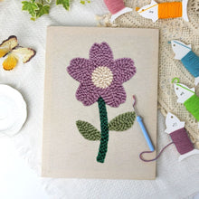 Charger l'image dans la galerie, Punch Needle Kit avec cadre - Fleur de Printemps Douce