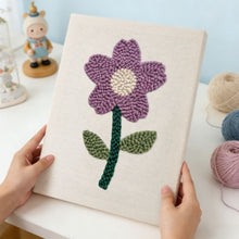 Charger l'image dans la galerie, Punch Needle Kit avec cadre - Fleur de Printemps Douce
