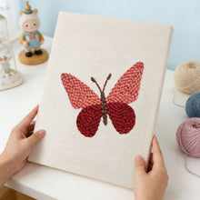 Charger l'image dans la galerie, Punch Needle Kit avec cadre - Ailes Pourpres