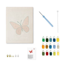Charger l'image dans la galerie, Punch Needle Kit avec cadre - Ailes Pourpres