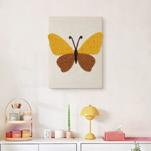 Charger l'image dans la galerie, Punch Needle Kit avec cadre - Papillon Doré