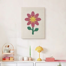 Charger l'image dans la galerie, Punch Needle Kit avec cadre - Pétales de Printemps