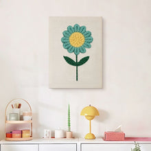 Charger l'image dans la galerie, Punch Needle Kit avec cadre - Fleur Ciel Bleu