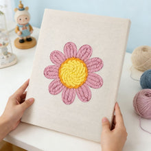 Charger l'image dans la galerie, Punch Needle Kit avec cadre - Marguerite Rose