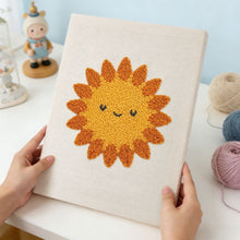 Charger l'image dans la galerie, Punch Needle Kit avec cadre - Soleil Souriant