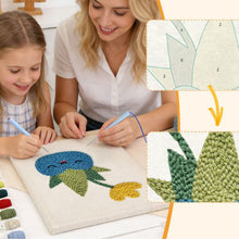 Charger l'image dans la galerie, Punch Needle Kit avec cadre - Succulente Heureuse