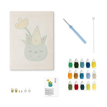 Charger l'image dans la galerie, Punch Needle Kit avec cadre - Succulente Heureuse