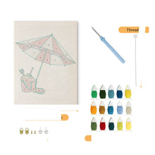 Charger l'image dans la galerie, Punch Needle Kit avec cadre - Ambiance d'Été