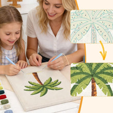 Charger l'image dans la galerie, Punch Needle Kit avec cadre - Paradis des Palmiers