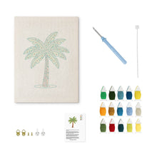 Charger l'image dans la galerie, Punch Needle Kit avec cadre - Paradis des Palmiers