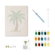 Charger l'image dans la galerie, Punch Needle Kit avec cadre - Évasion Insulaire