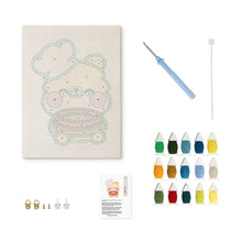 Charger l'image dans la galerie, Punch Needle Kit avec cadre - Lapin Pâtissier