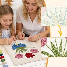 Charger l'image dans la galerie, Punch Needle Kit avec cadre - Bouquet de Tulipes