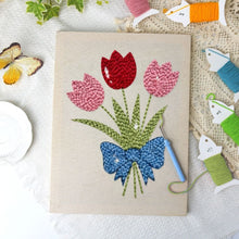 Charger l'image dans la galerie, Punch Needle Kit avec cadre - Panier de Fleurs