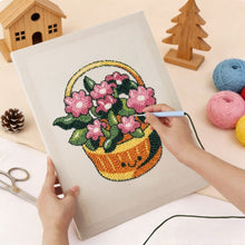 Charger l'image dans la galerie, Punch Needle Kit avec cadre - Panier de Fleurs