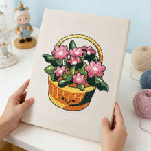 Charger l'image dans la galerie, Punch Needle Kit avec cadre - Panier de Fleurs