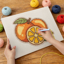 Charger l'image dans la galerie, Punch Needle Kit avec cadre - Oranges Fraîches