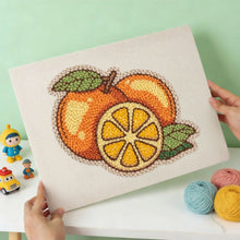Charger l'image dans la galerie, Punch Needle Kit avec cadre - Oranges Fraîches