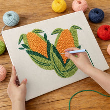 Charger l'image dans la galerie, Punch Needle Kit avec cadre - Maïs Doré