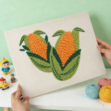 Charger l'image dans la galerie, Punch Needle Kit avec cadre - Maïs Doré