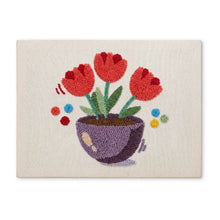 Charger l'image dans la galerie, Punch Needle Kit avec cadre - Tulipes Colorées Figured'Art