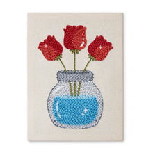 Charger l'image dans la galerie, Punch Needle Kit avec cadre - Bocal de Tulipes Figured'Art