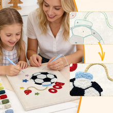 Charger l'image dans la galerie, Punch Needle Kit avec cadre - Stars du Football