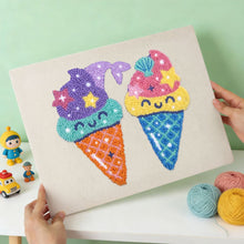 Charger l'image dans la galerie, Punch Needle Kit avec cadre - Rêves de Glace