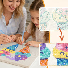 Charger l'image dans la galerie, Punch Needle Kit avec cadre - Rêves de Glace