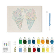Charger l'image dans la galerie, Punch Needle Kit avec cadre - Rêves de Glace