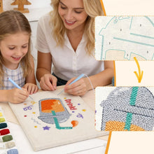 Charger l'image dans la galerie, Punch Needle Kit avec cadre - Bulles &amp; Fun