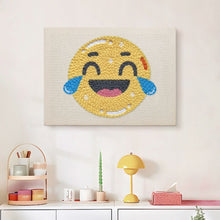 Charger l'image dans la galerie, Punch Needle Kit avec cadre - Emoji Fun
