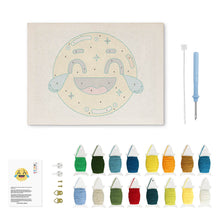 Charger l'image dans la galerie, Punch Needle Kit avec cadre - Emoji Fun