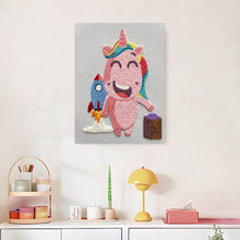 Charger l'image dans la galerie, Punch Needle Kit avec cadre - Aventure Licorne