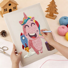 Charger l'image dans la galerie, Punch Needle Kit avec cadre - Aventure Licorne