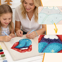 Charger l'image dans la galerie, Punch Needle Kit avec cadre - Baiser Cosmique