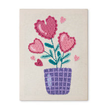 Charger l'image dans la galerie, Punch Needle Kit avec cadre - Fleurs du Cœur Figured'Art