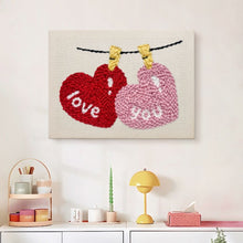 Charger l'image dans la galerie, Punch Needle Kit avec cadre - Amour dans l’Air