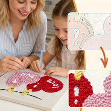 Charger l'image dans la galerie, Punch Needle Kit avec cadre - Amour dans l’Air